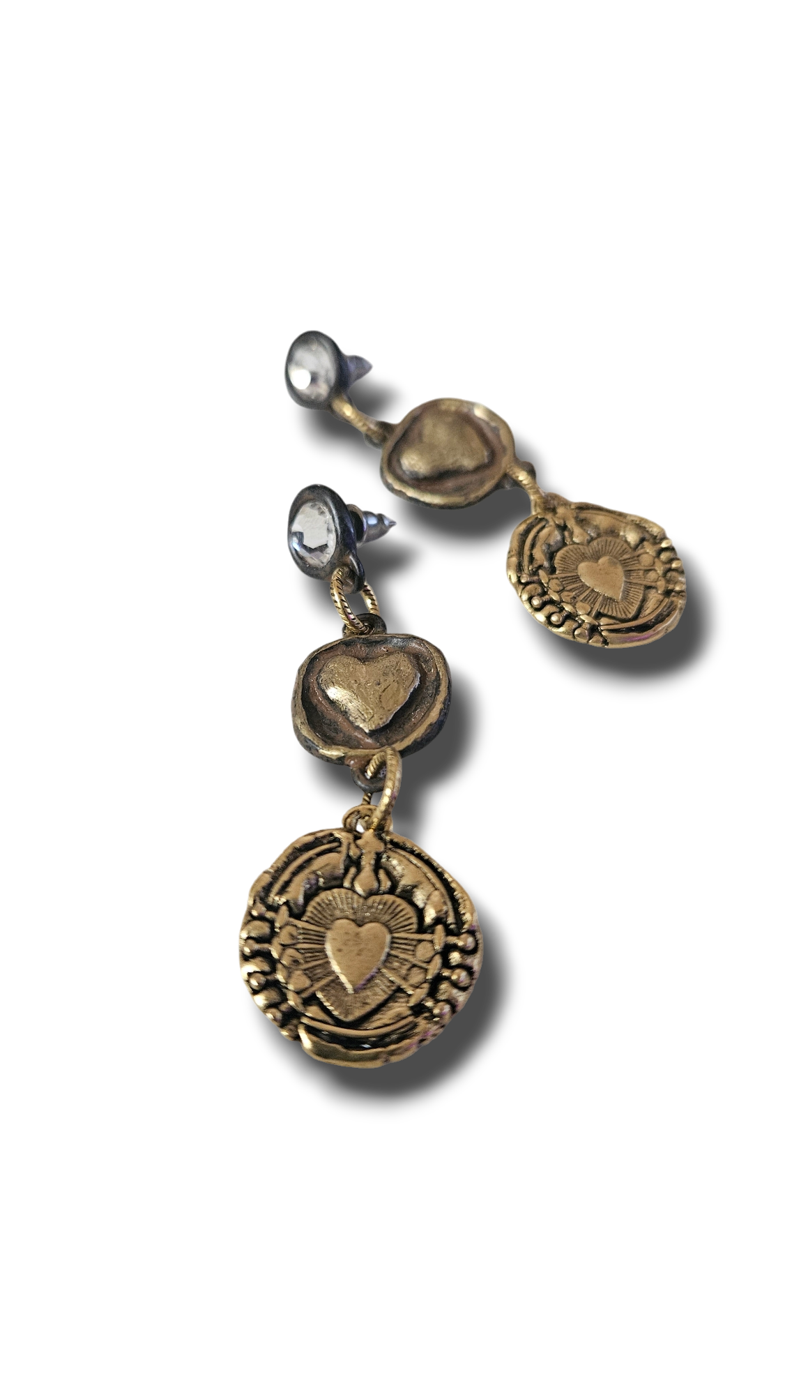 Sacred heart earrings