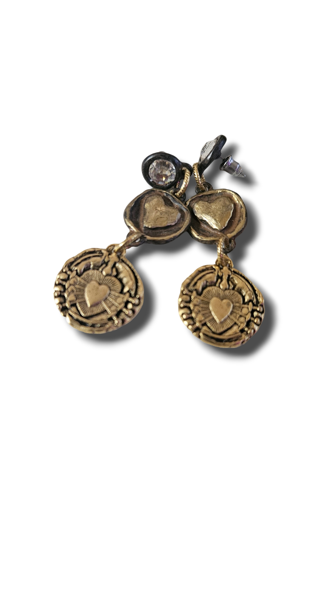Sacred heart earrings