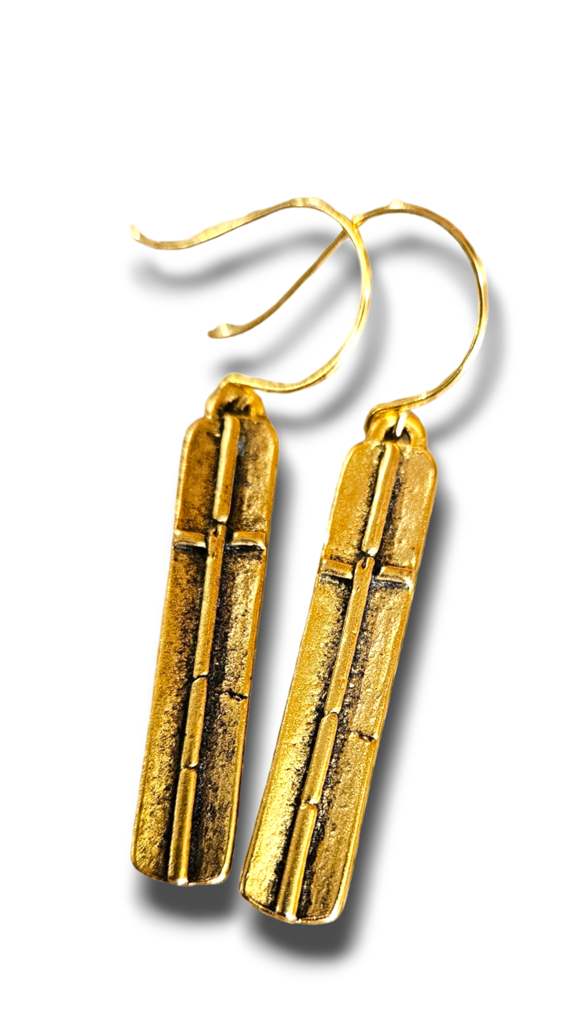 Long crossbar earrings