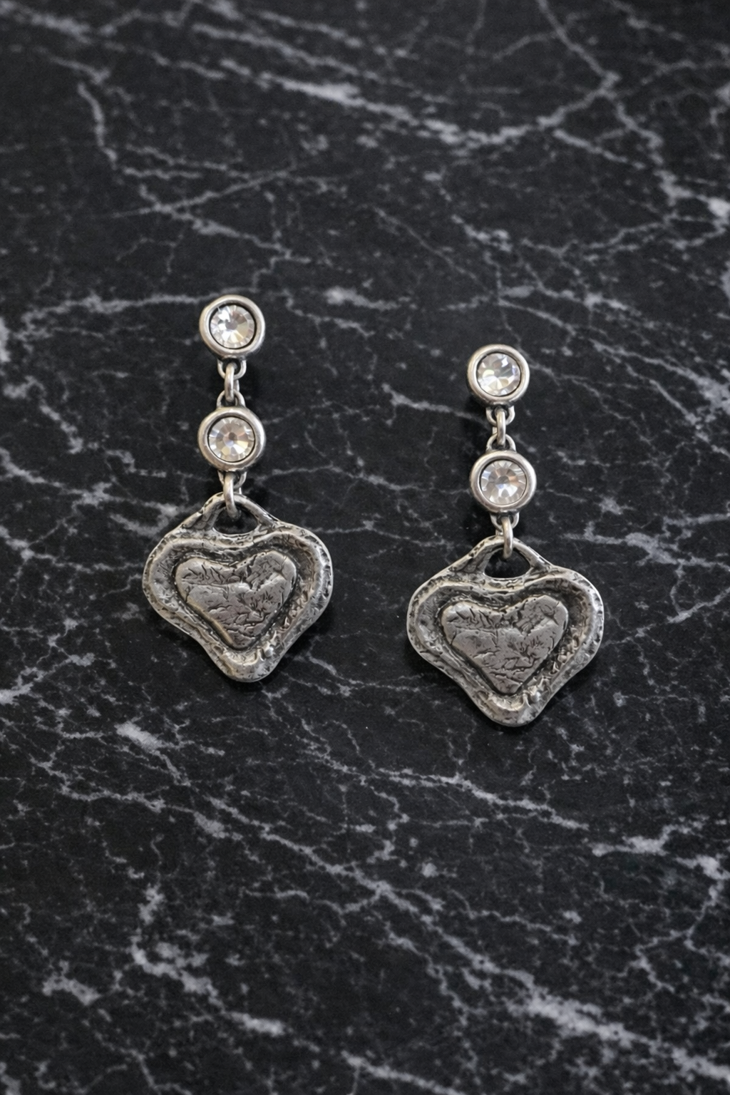 Heart Swarovski Stud Earrings