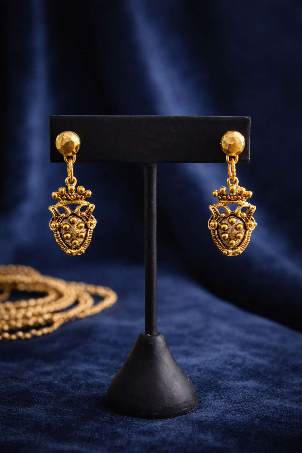 Sacred heart relic earrings