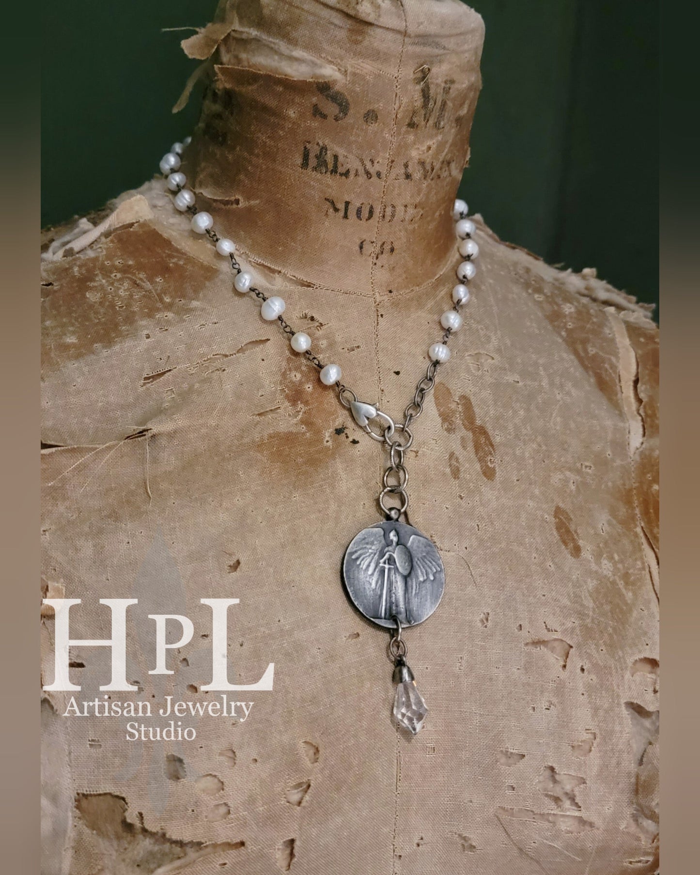 St michael pearl necklace