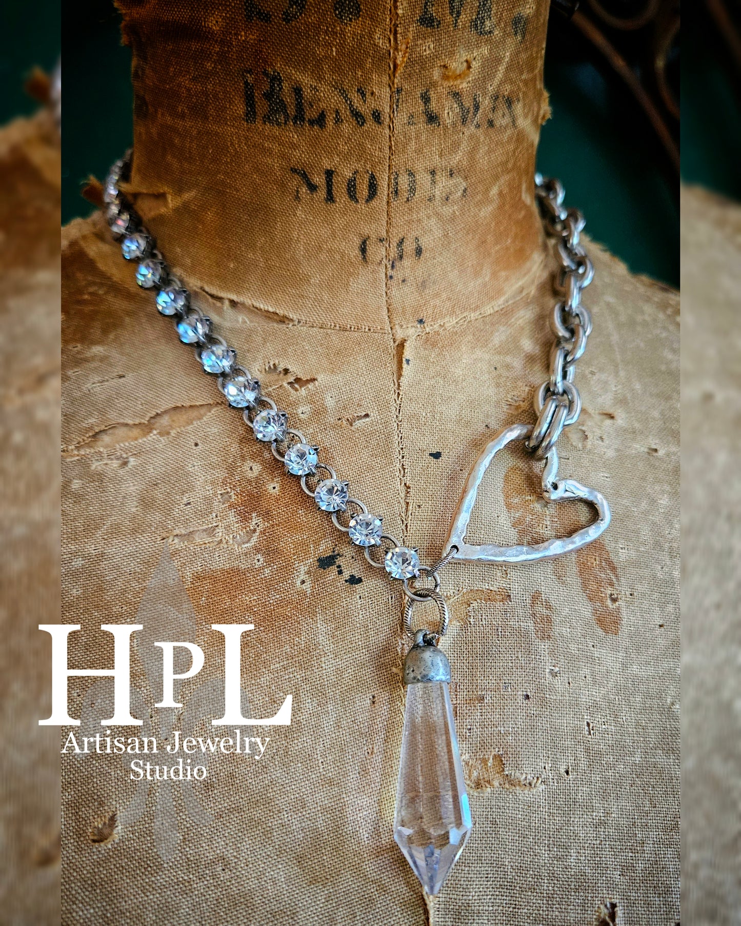 Romantic Artisan heart Necklace #20236