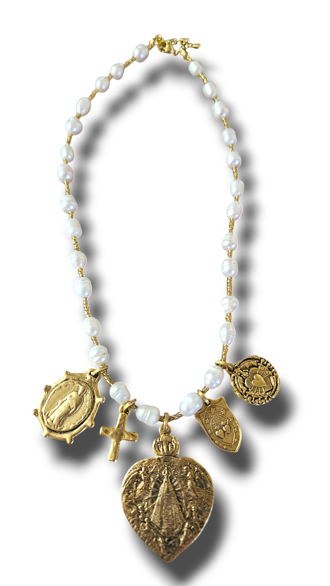 Lady of Lujan charm necklace