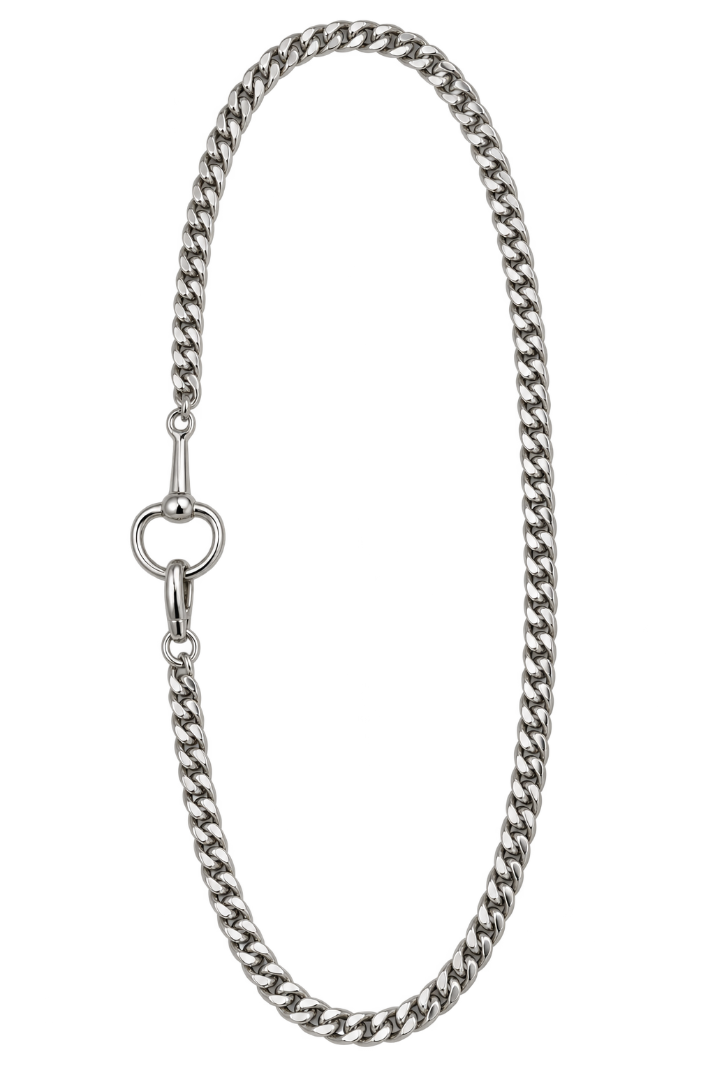 Stable Row Silver Necklace