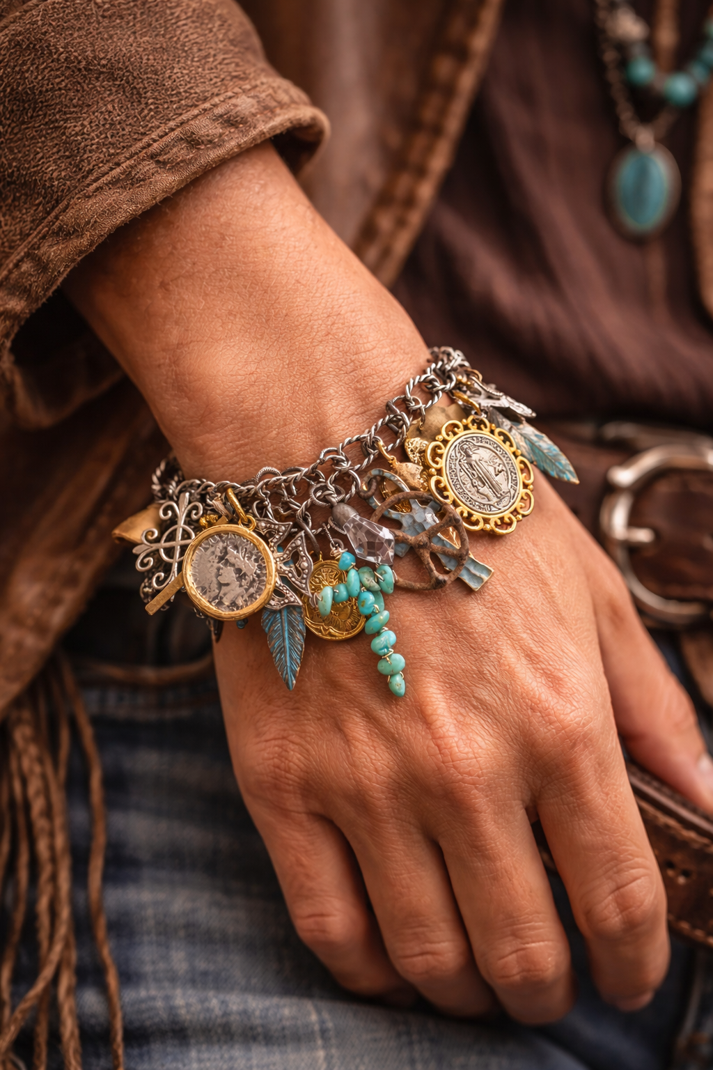 Relic charm bracelet