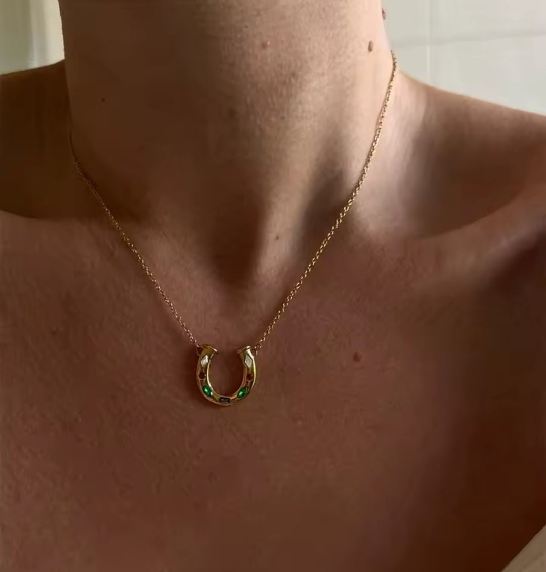 Lucky Horseshoe Necklace