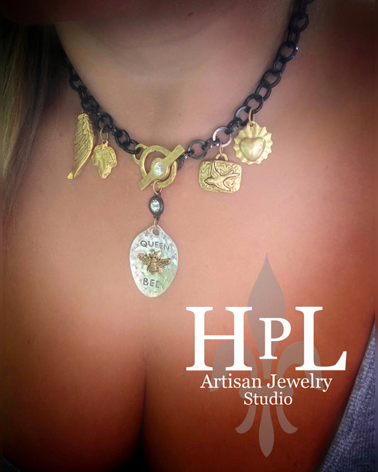 Queen bee talisman necklace
