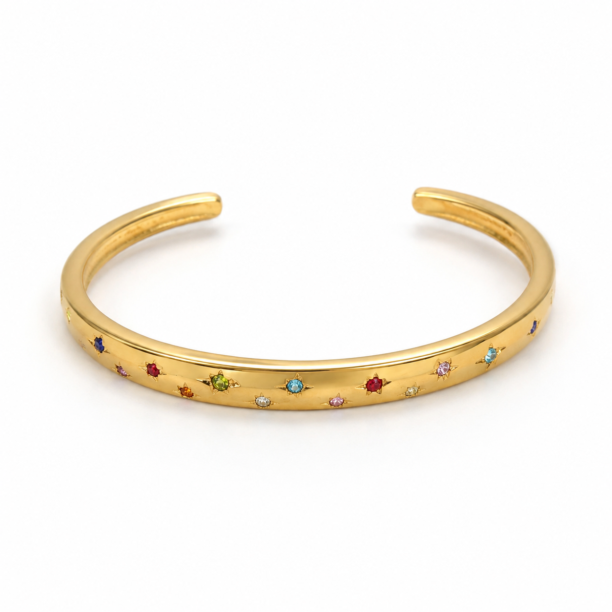 Bangle celestial rainbow bracelet