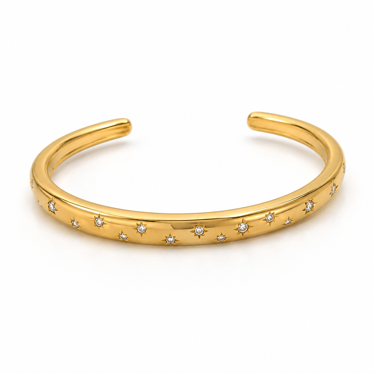 Bangle celestial clear bracelet