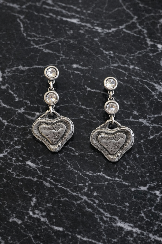 Heart Swarovski Stud Earrings