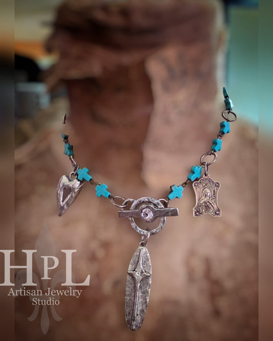 CELESTIAL CROSS NECKLACE