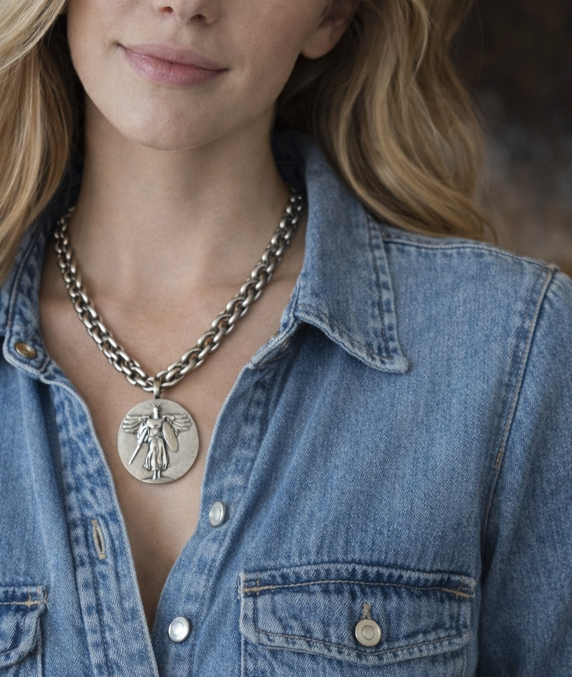 Archangel Michael necklace unisex