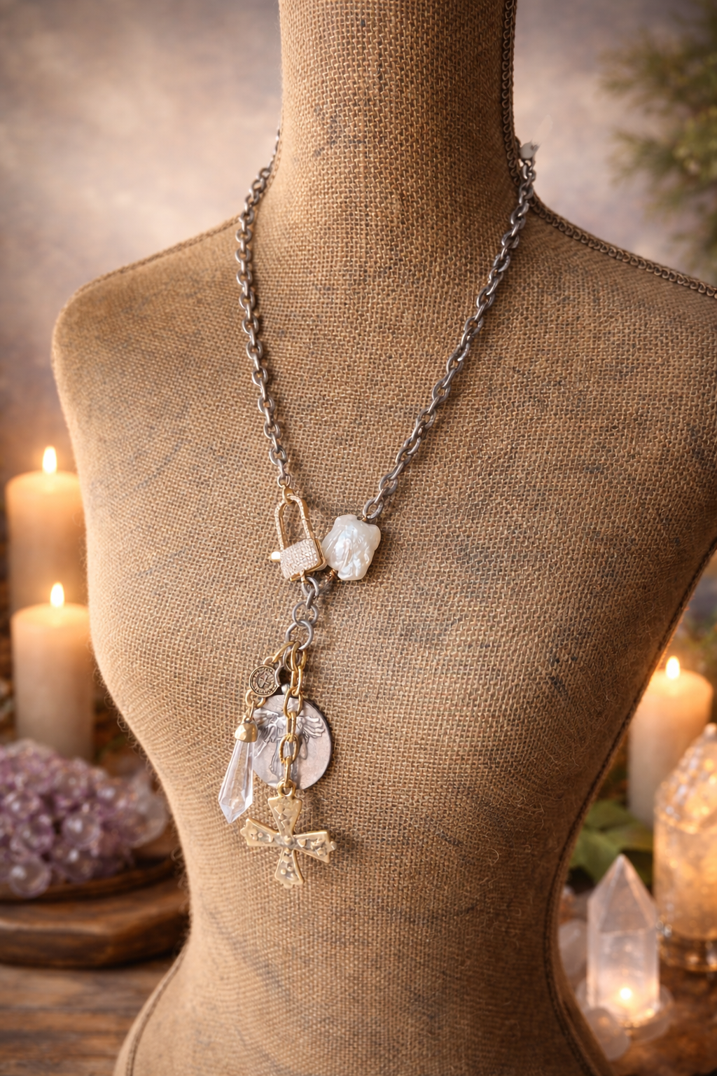 Archangel Michael Charm Talisman Necklace